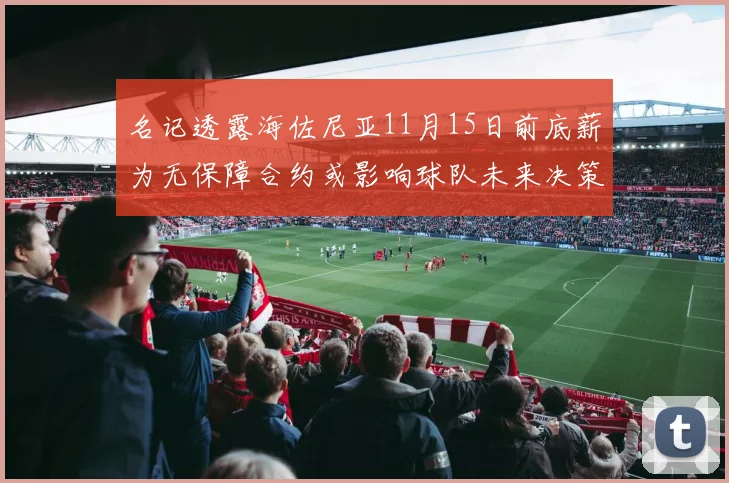 名记透露海佐尼亚11月15日前底薪为无保障合约或影响球队未来决策